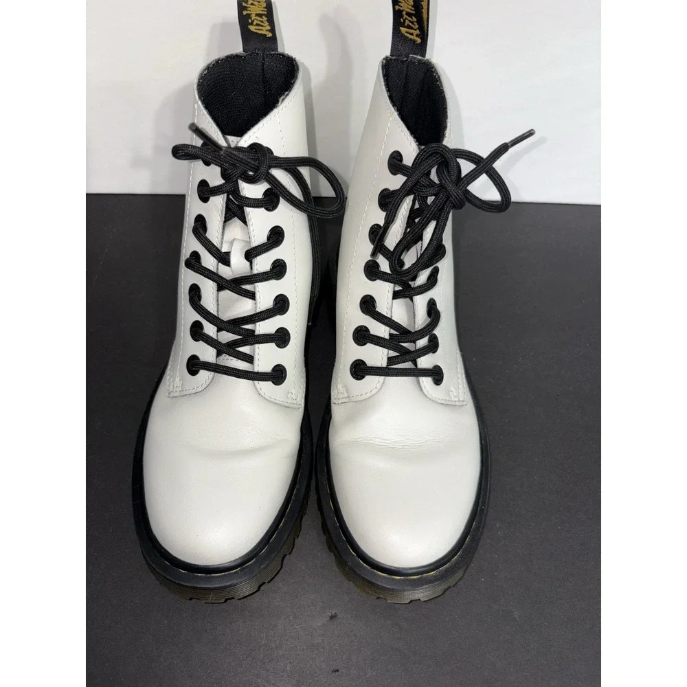 Doc Martens Luana Women's Sz 6 Air Cushions Sole White‎ Boots Dr. AW004